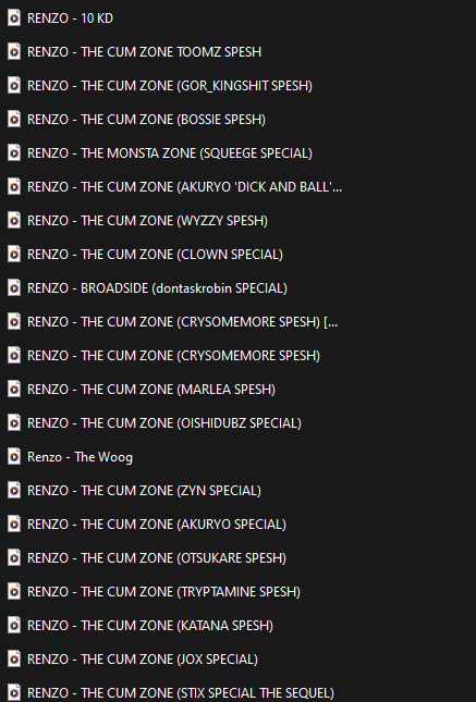 actually while we're here 😭
this is only 18/40 of the cumzone specials in this damn folder

and tbh I could probably pump out 10 more
hit a big ol' five-zero