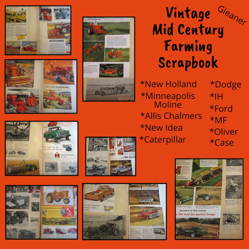 Vintage Farming Scrap Book ebay.com/itm/2353135327…… #farming #farmer #collector #AllisChalmers #Caterpillar #industrial #collection #Ephemera #SundayFunday #Ford #Case #IH #NewIdea #tractors #Trucks #case #Tractors #NewHolland #Ag #Vintage #Midcentury #Dodge #Oliver #Farmstead