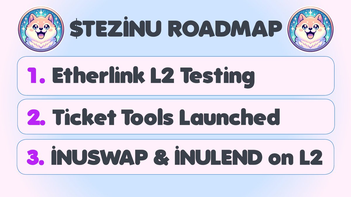 TezosInu's tweet image. 🐶 $TEZINU TUESDAY 🐶

We plan on being early to DeFi on #Tezos L2! Our plan is to develop and deploy inuSwap &amp;amp; inuLend using battle-tested EVM contracts.

$TEZINU will govern it all! 🐶🐶🐶