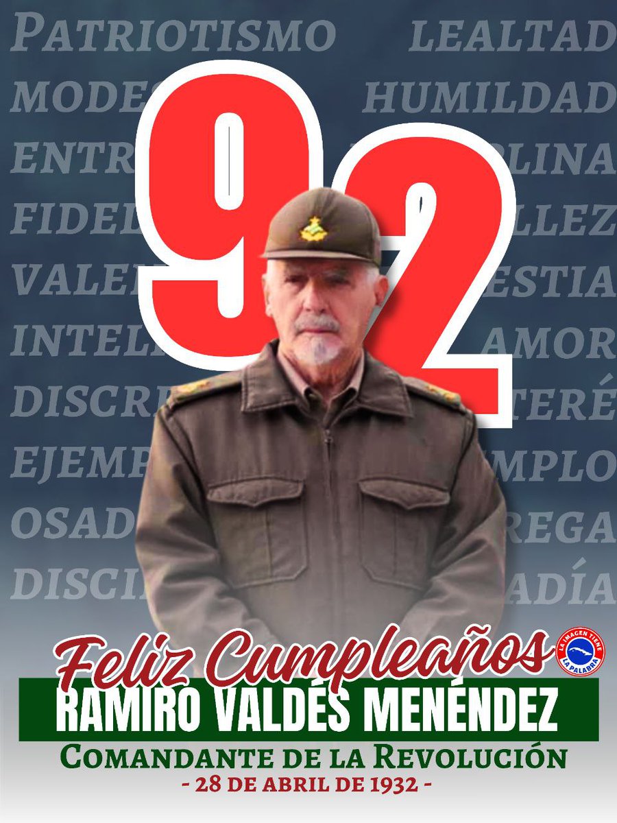 Para los cubanos 🇨🇺 @ValdesMenendez es lealtad a Revolución,a Fidel y a Raúl. @DiazCanelB @DrRobertoMOjeda @GobiernoArt @PartidoPCC