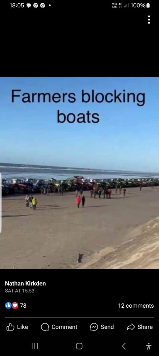 @iromg @GuidoFawkes @rachelburden NICE: Farmers doing what @RishiSunak & UKGOV/@UKBorder should be doing and blocking  boats