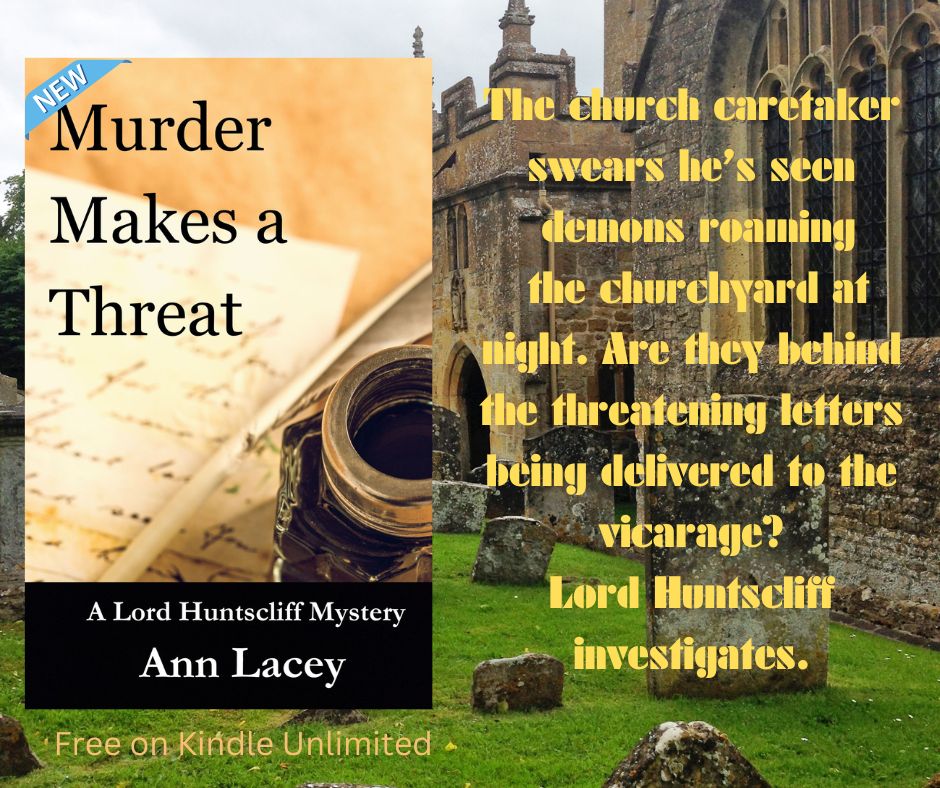 Settle back this weekend with the latest Lord Huntscliff mystery. Free on Kindle Unlimited. #mystery #historicalmystery #cozymystery #readers #romance #books #bookboost #KindleUnlimited #ShamelessSelfPromo amazon.com/dp/B0CZPVG399
