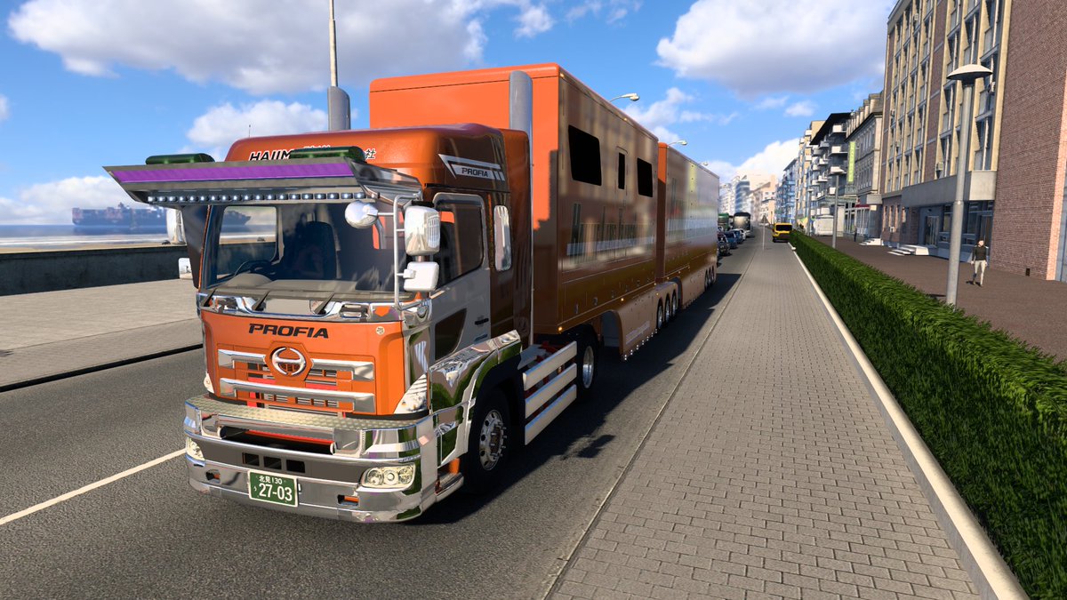 masammy0333's tweet photo. #ETS2 #BartoLand #HAJIME陸送 https://t.co/h7tVI7GrBR