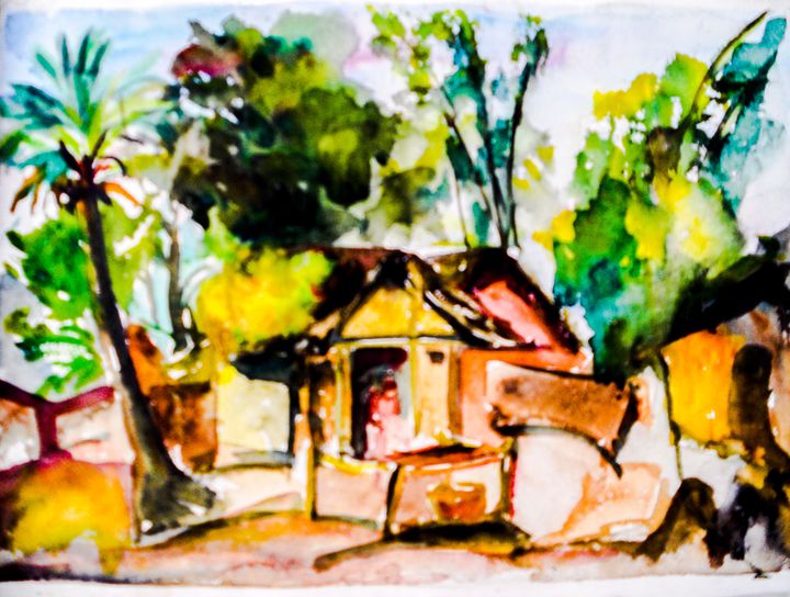Art of the Day: 'Hut in jungle'. Buy at: ArtPal.com/GaganArora?i=7…