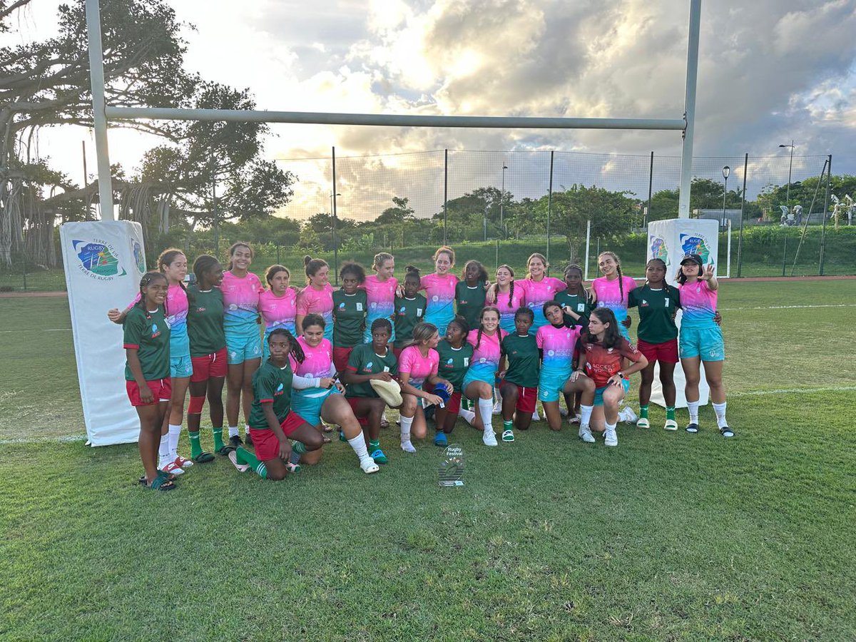 Le tournoi de l’AROI 1er Madagascar 2eme Maurice Tournoi fille u 18 @RugbyMadagascar