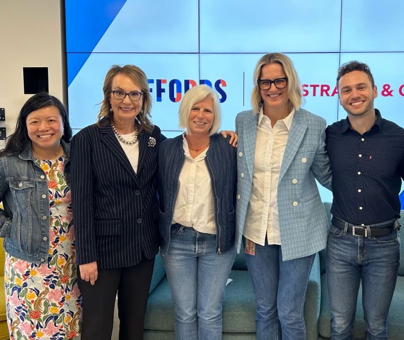 Thank you, @LeviStraussCo, for your longtime @GIFFORDS_org partnership and commitment to making our country safer. It was lovely to see you all a few weeks ago, and I can’t wait to proudly wear my new Levi’s jean jacket as we continue to fight gun violence together.