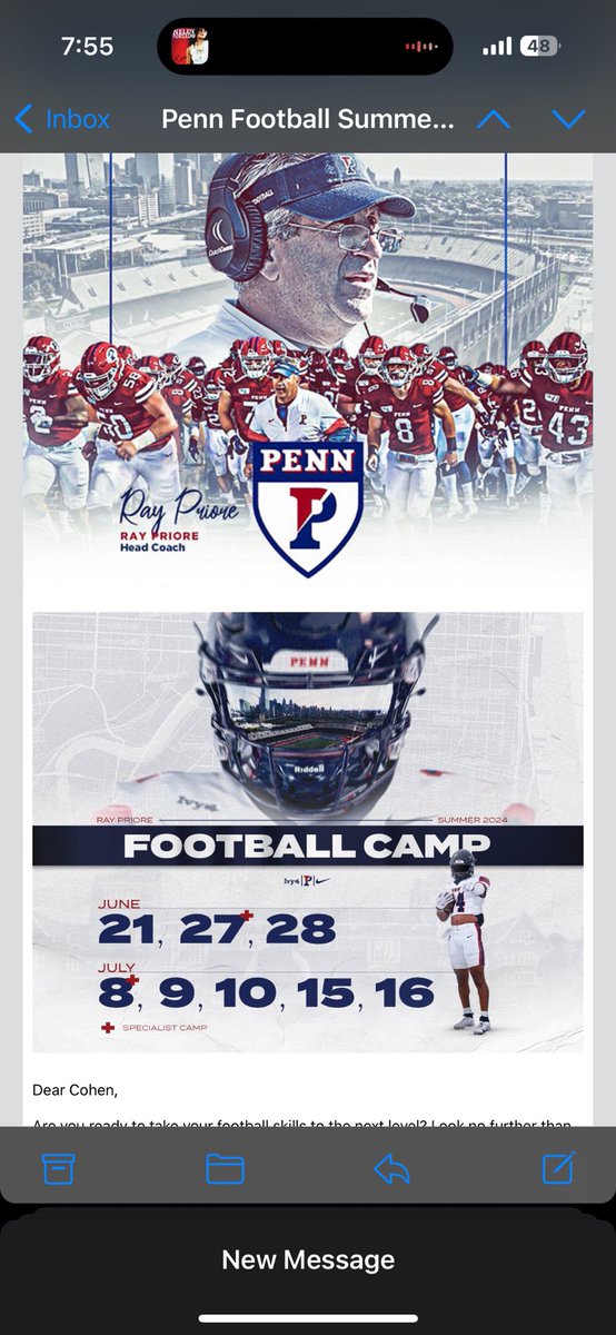 Thanks for the invite!  <a href="/pennfootball/">PENNFootball</a>