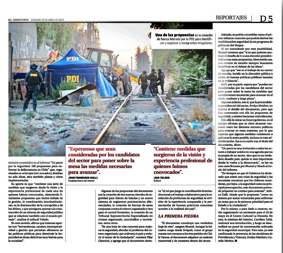 La tragedia del cobarde asesinato  de tres carabineros en Cañete, nos llama a enfrentar la violencia en unidad. Por eso, desde Horizontal convocamos a 9 expertos para trabajar en un “Un pacto por la seguridad”. Revisa acá las 100 propuestas 👇🏻

Documento: tinyurl.com/3pfzvh5k