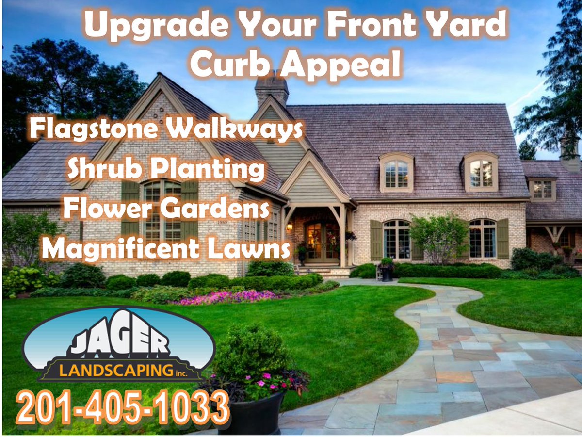 Jager #Landscaping of #OaklandNJ is the #CurbAppeal expert in #BergenCounty! Our customers' properties are among the most attractive in their neighborhoods. Find out more, Call 201-405-1033. #LandscapeContractor #Landscaper