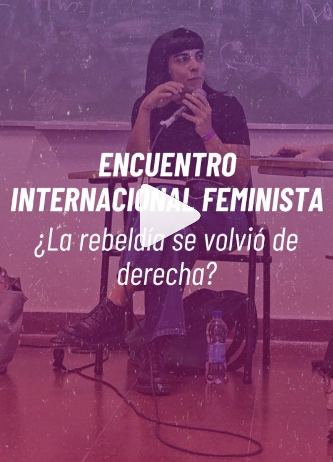 Las nuevas derechas avanzan en un camino allanado por el neoliberalismo y por qué el movimiento feminista debería ser libertario | Mi participación en el Encuentro Feminista Internacional organizado por la Fundación Rosa Luxemburgo. En @izquierdadiario laizquierdadiario.com/Las-nuevas-der…