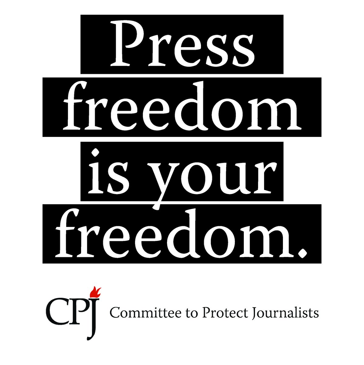 Every day, when we wake up, we seek information. From weather & traffic reports to news of political developments at home & abroad to whether our favorite sports team finally won, we turn to journalists for the information we need for our daily lives. #PressFreedomIsYourFreedom.