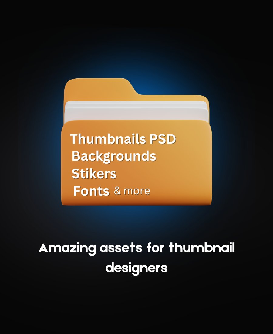 📁 FREE Thumbnail Assets Folder

👉 Follow
❤️ Like
🔁 Retweet to get it!
💬Comment: Done