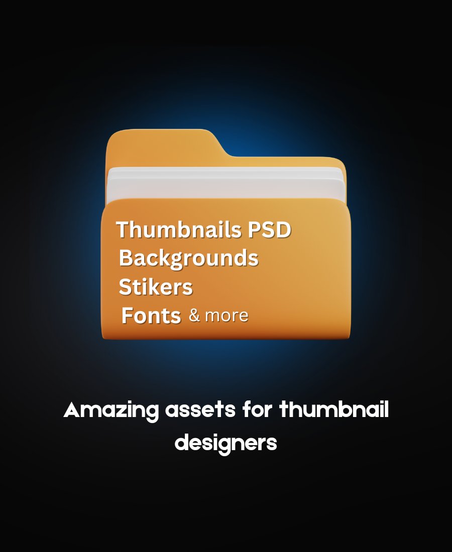 📁 FREE Thumbnail Assets Folder 👉 Follow ❤️ Like 🔁 Retweet to get it! 💬Comment: Done