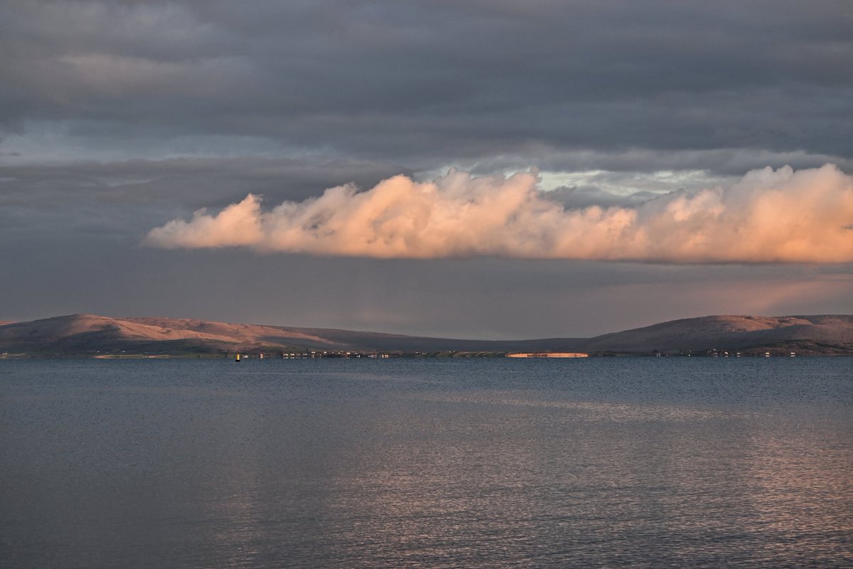 View of Clare Mountains from Salthill