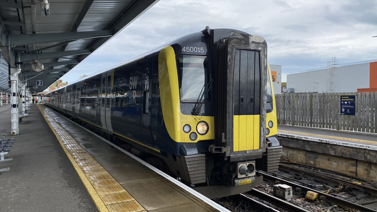 450015 out on the Dorchester South - Weymouth shuttles today, certainly different