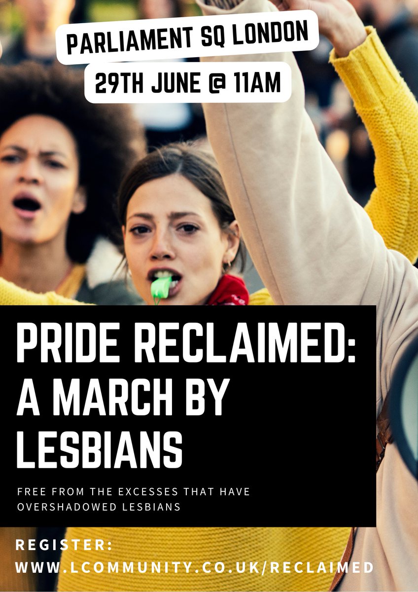 This march isn't just about lesbians being overlooked; it's a celebration free from the excesses that have overshadowed us. Spread the word by distributing this flyer (we'll print a batch). Retweets are appreciated but saving the image & sharing it in groups would be v. impactful