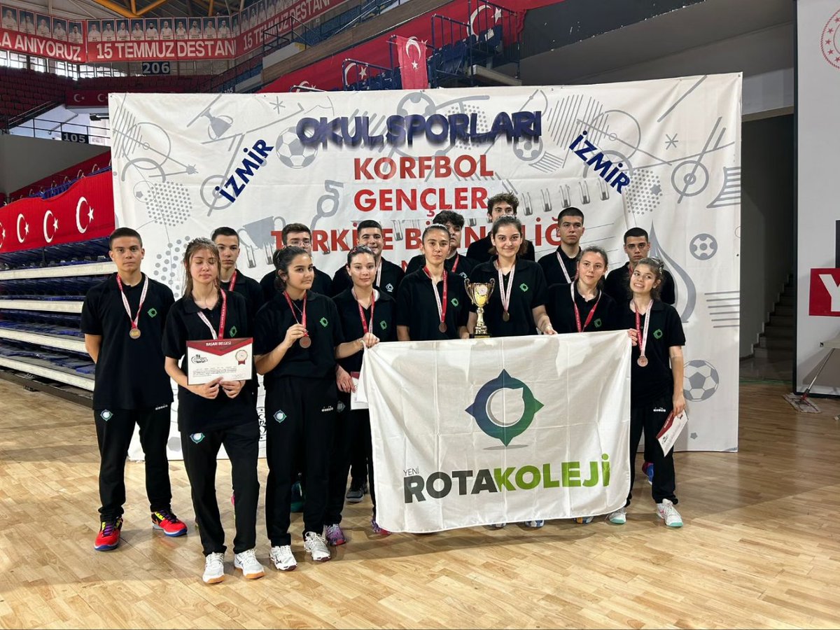24-28 Nisan İzmir'de yapılan Okul Sporları Korfbol Gençler Türkiye Şampiyonası'nda Rota Koleji Türkiye 4.sü olmuştur.🥉👏🏻
Okul takımımızı tebrik ederiz.
@oa_bak 
@gencliksporbak