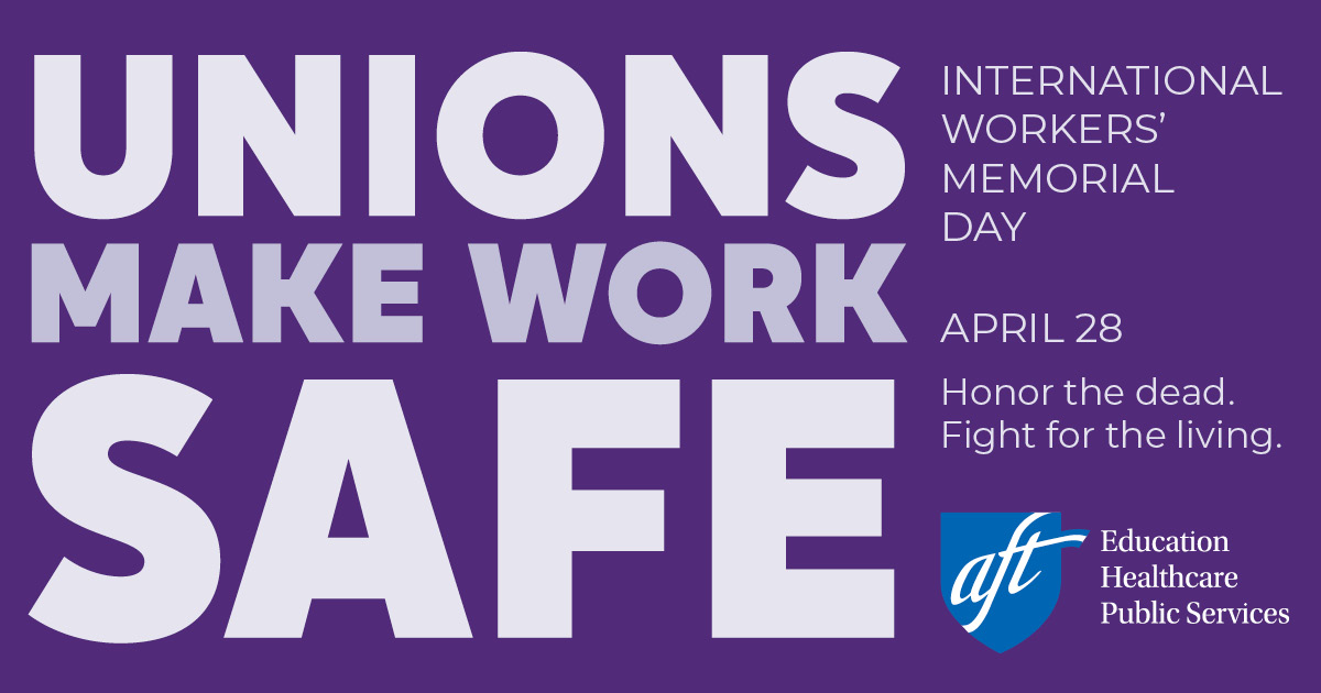 Unions make work safe ✊ #InternationalWorkersDay,