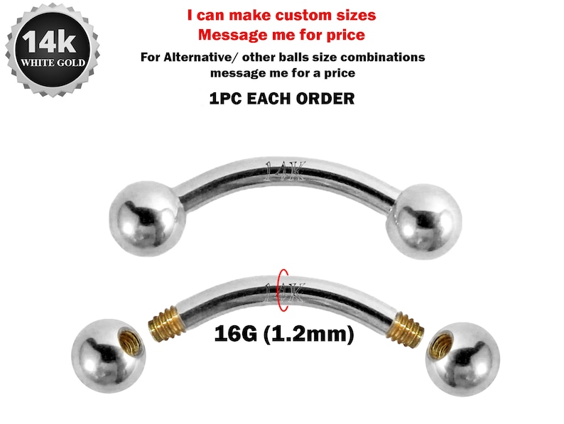 piercednlovely's tweet photo. 14K White Gold 16G Curved Barbell Piercing-14K Gold Body Piercing for Eyebrow,Lip piercing,Rook Jewelry,Cartilage Bar. #jestrumpiercing #verticalliplabret #rookpiercing #curvebarbell #rookpiercing #cartilagebar #eyebrowpiercing #14Kwhitegoldcurvedbarbell
🛒https://t.co/UUwWDZXvRL https://t.co/6IhLJ9GdK8
