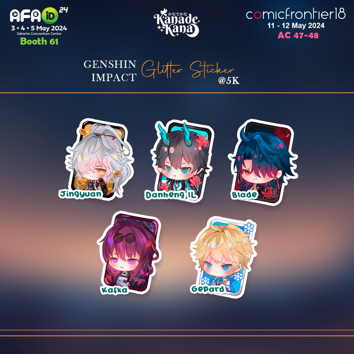 Share Appreciated 🌸
AFAID &amp; CF18 Catalogue 🧵
Hello! I'll be participating in AFA ID &amp; Comifuro 18!
If you're attending the event, please kindly visit my booth!

You can pre order the item by DM me.
Thank you so much for your support!
More at comment! ⬇️