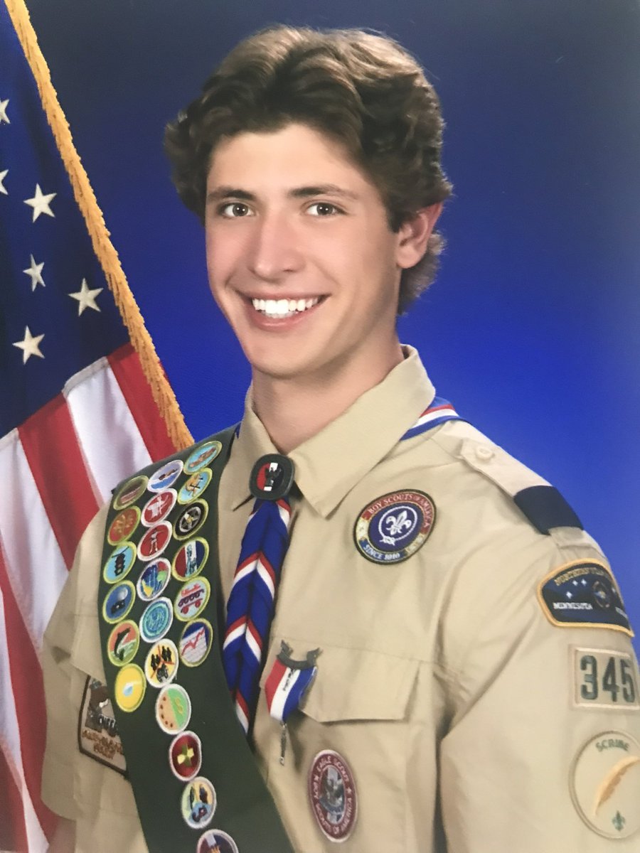 Our very own, #12, Colton Benedict was recognized yesterday for earning the rank of Eagle Scout!! #skipperpride