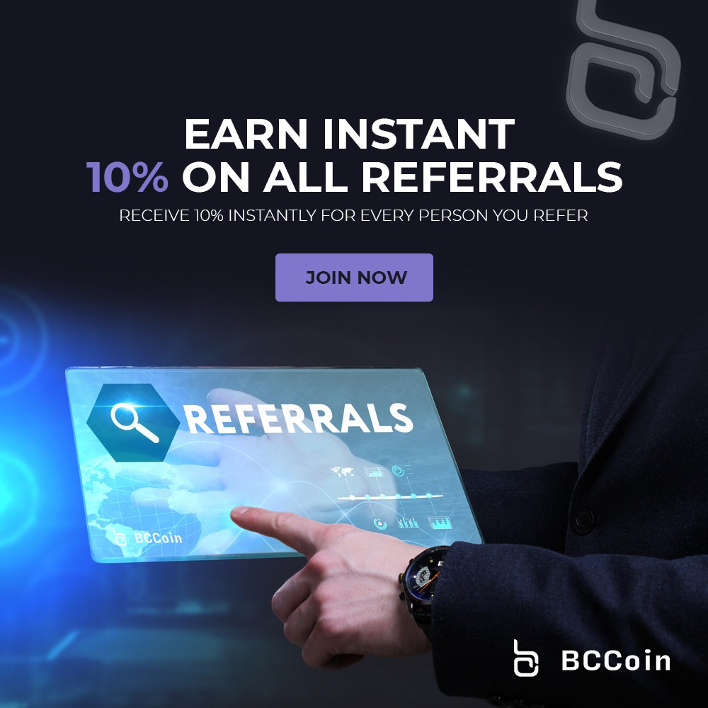 🌟💸 Earn instant 10% on all referrals! 💸🌟 Receive instantly for every person you refer. Spread the word and watch your earnings grow.

#BcCoin #Blackcardcoin #crypto #binance #bitcoin #cryptocurrency #crypto #btc #trading #BitcoinHalving2024