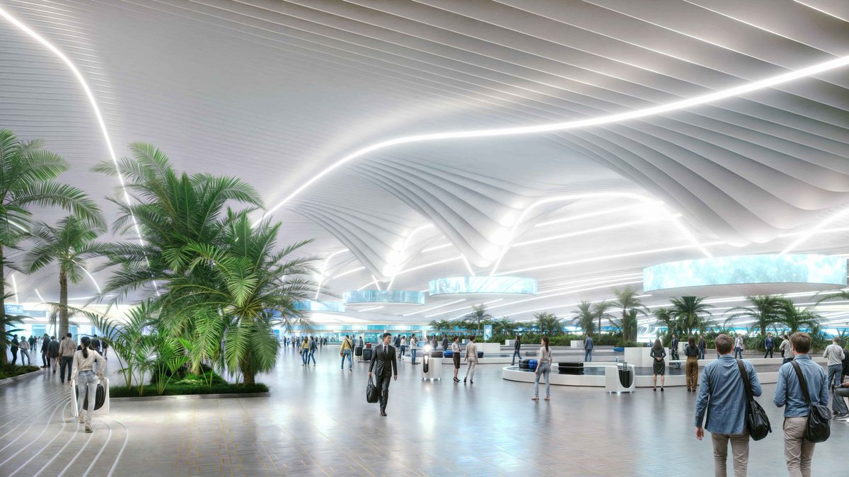 Al Maktoum International Airport. At five times the size of the current Dubai International Airport, Al Maktoum International Airport will be able to accommodate 260 million passengers per year, with five parallel runways and 400 aircraft gates. Al Maktoum International Airport…