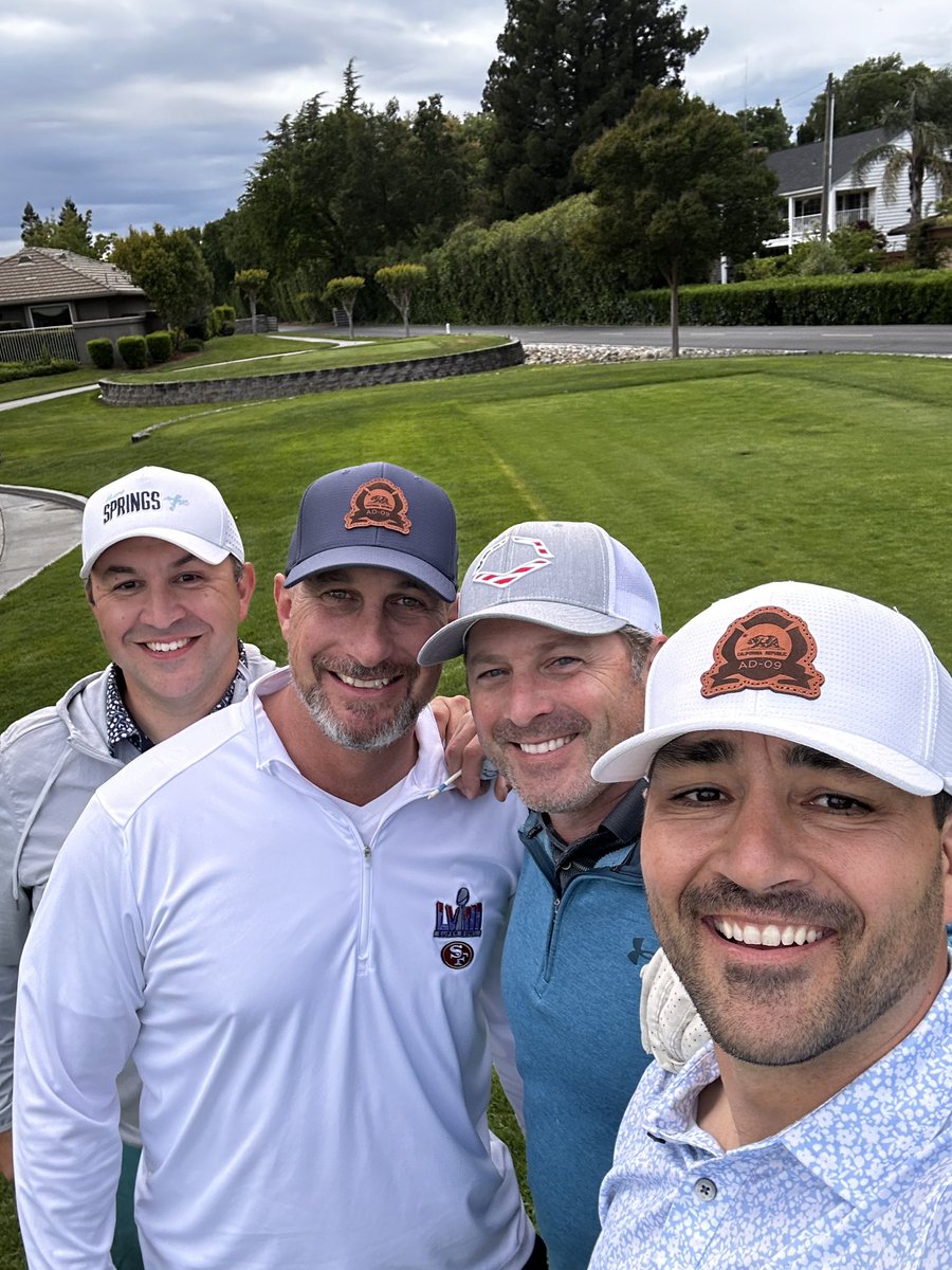 Had a great time at the Moretti Golf Classic with these studs. We didn’t shoot our best, but I wager we had the most fun and best conversations! @seanhoffman @HeathFloraCA @RJPierini