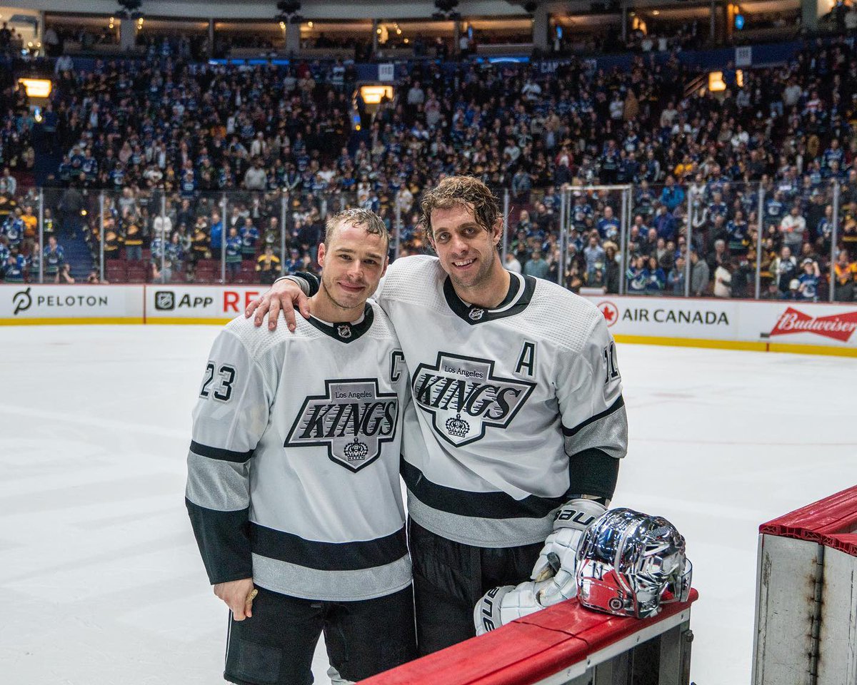 On April 28, 2022, Dustin Brown played his last career regular season game with the @LAKings. In 18 seasons, Brown recorded 325 goals and 712 points in 1,296 regular season games, 49 points in 92 playoff games, and led the #LAKings to two Stanley Cup championships. #GoKingsGo