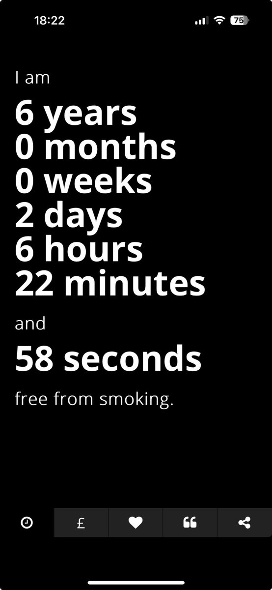 Wow! 6 years. If I can, anyone can #smokefree #stopsmoking