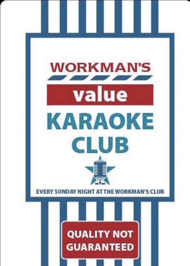 More KARAOKE action in the venue from 11pm ( ish ) + @cdevinemusic on 80’s, 90’s, 00’s “Guilty Pleasures” Upstairs from 10:30pm Free In? Absolutely! @WorkmansDublin