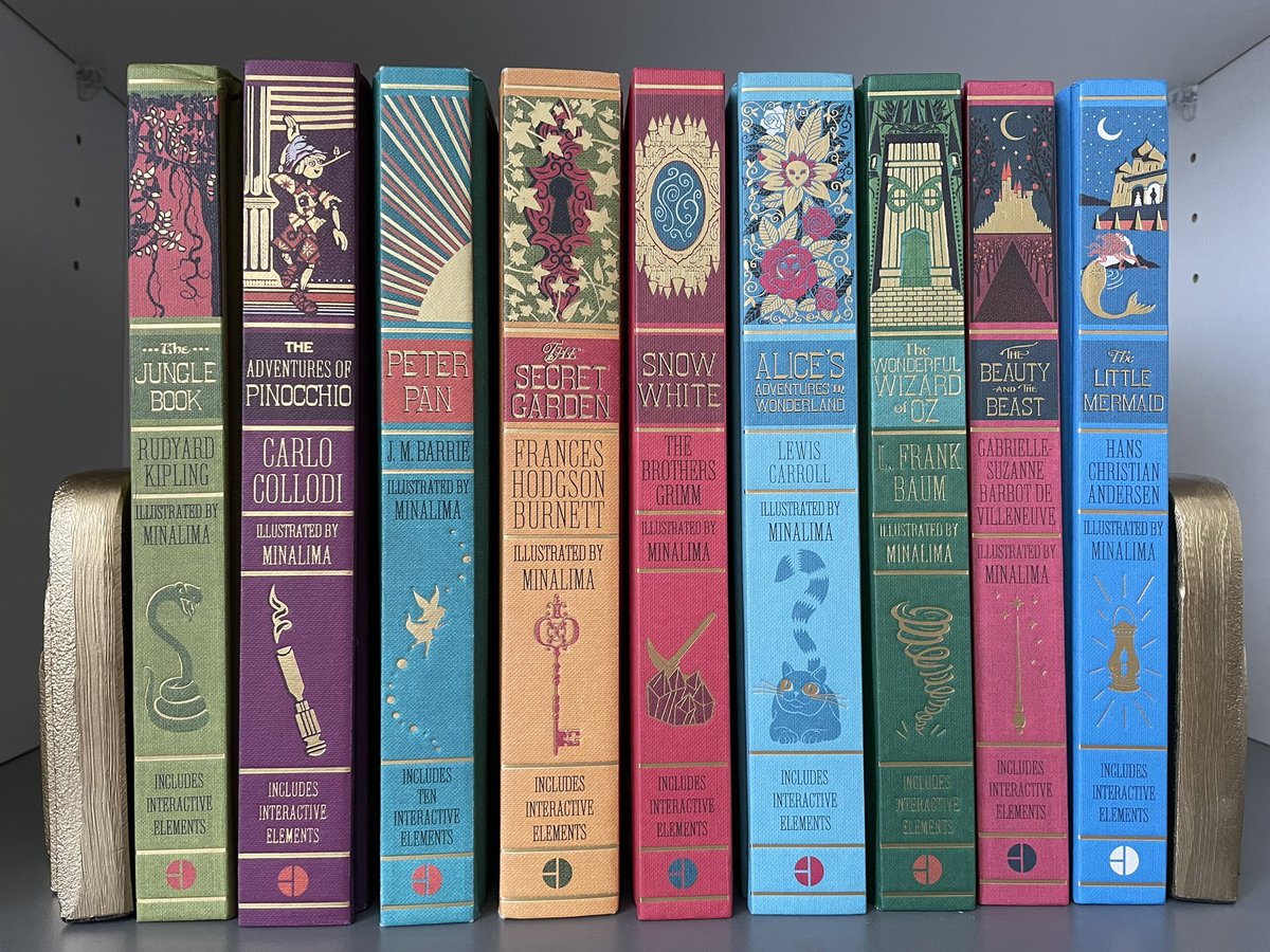 @susiesbookrevs There aren’t 18, so perhaps this suggestion is moot, but the @minalima classics are utterly gorgeous and the set would make a nice (if pricey) gift. Here are mine — I love them!