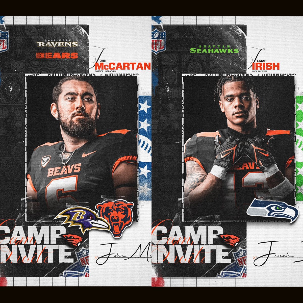 Huge congratulations to all these guys and their opportunities at the next level! #GoBeavs
