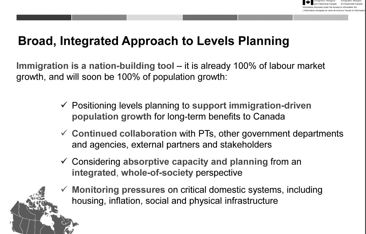 Can someone help me understand this? ATIP document from IRCC says that 'immigration is 100% of labour market growth'.