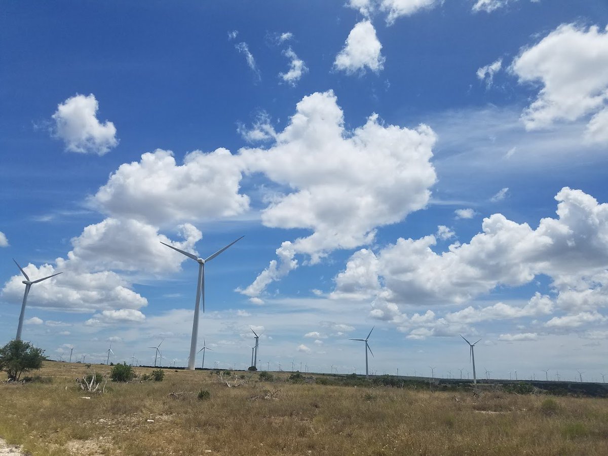 drove through Sweetwater, TX once and its truly a sight to behold. wind mills as far as you can see for almost 30 minutes of 80mph highway pretty cool that these are also built on top of oil drilling sights. lots of dual land use.