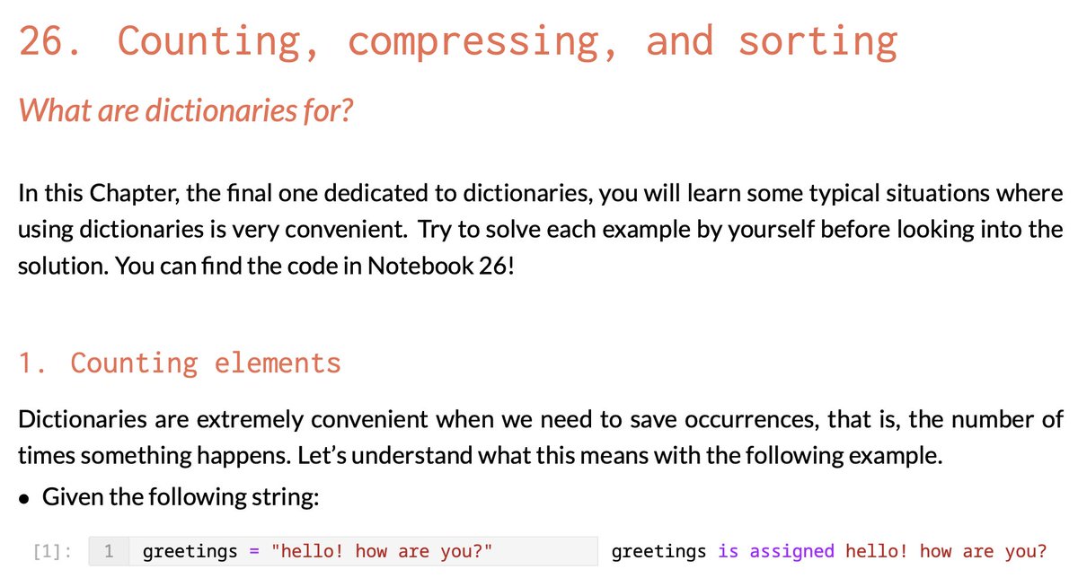 Chapter 26 of Learn Python with Jupyter is published! It's about what we dictionaries are useful for! I hope you find it useful! #learnpython #jupyternotebook #learncoding