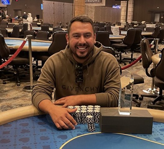 cavincasino's tweet image. Congrats to all the players that cashed in Event #6 #SoCalSpringSpecial #EncoreWeekend at @gardenscasino 
Final table results below (full results will be posted at Tournament RoundUp) thegardenscasino.com/tournaments/to…
1st place: Ramiro Uribe $42,300+🏆 (No chop)