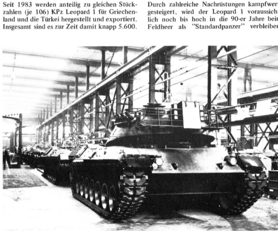 Fertigungsanlagen Krauss-Maffei für Kampfpanzer Leopard 1 im Jahre 1965. Da ging richtig Masse raus.