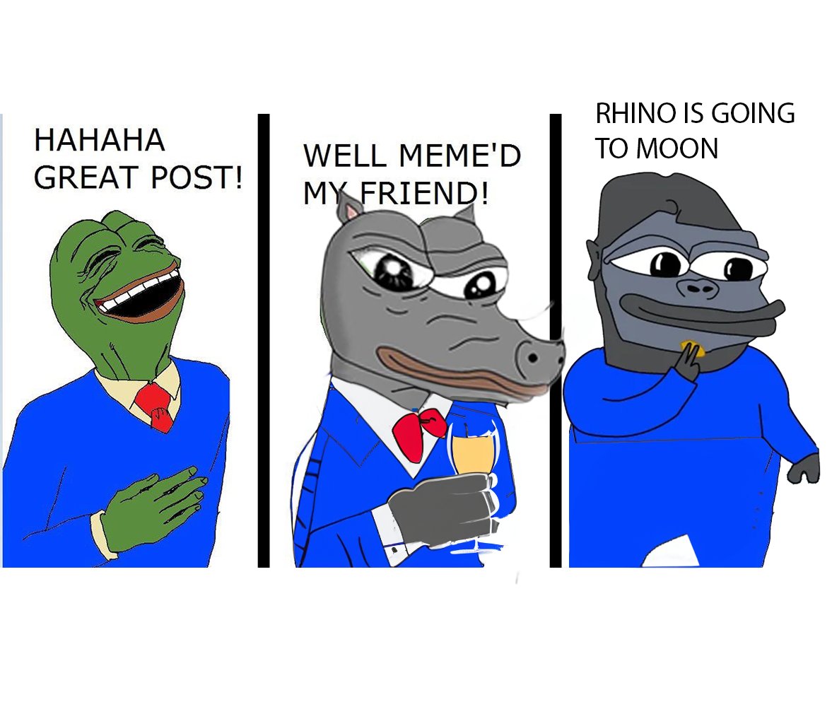 RhinoCoinBase's tweet image. 🐒🐸🦏 $MONKE, $PEPE, and $RHINO —unleashing meme magic as the ultimate trio!

Join the Rhino fam on @base as we charge toward the top of the food chain! 🦏

#base #memecoins $brett $monke $pepe $andy