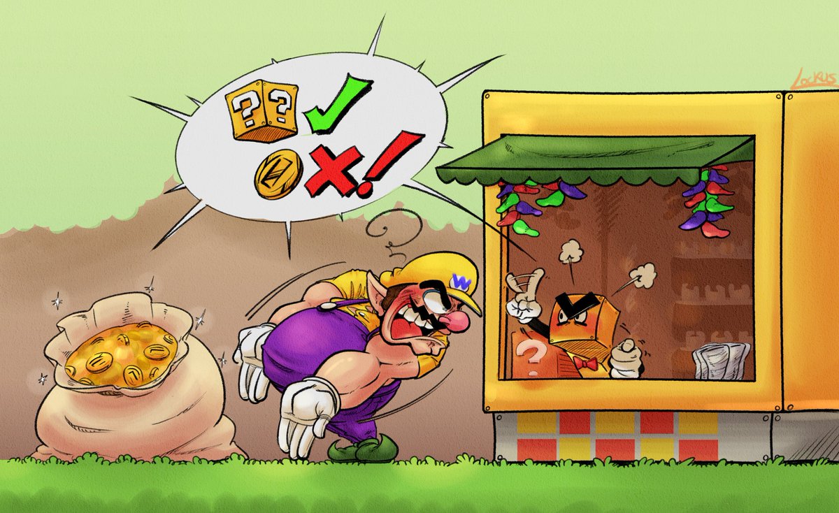 When a business man meets another #marioandluigi #Wario