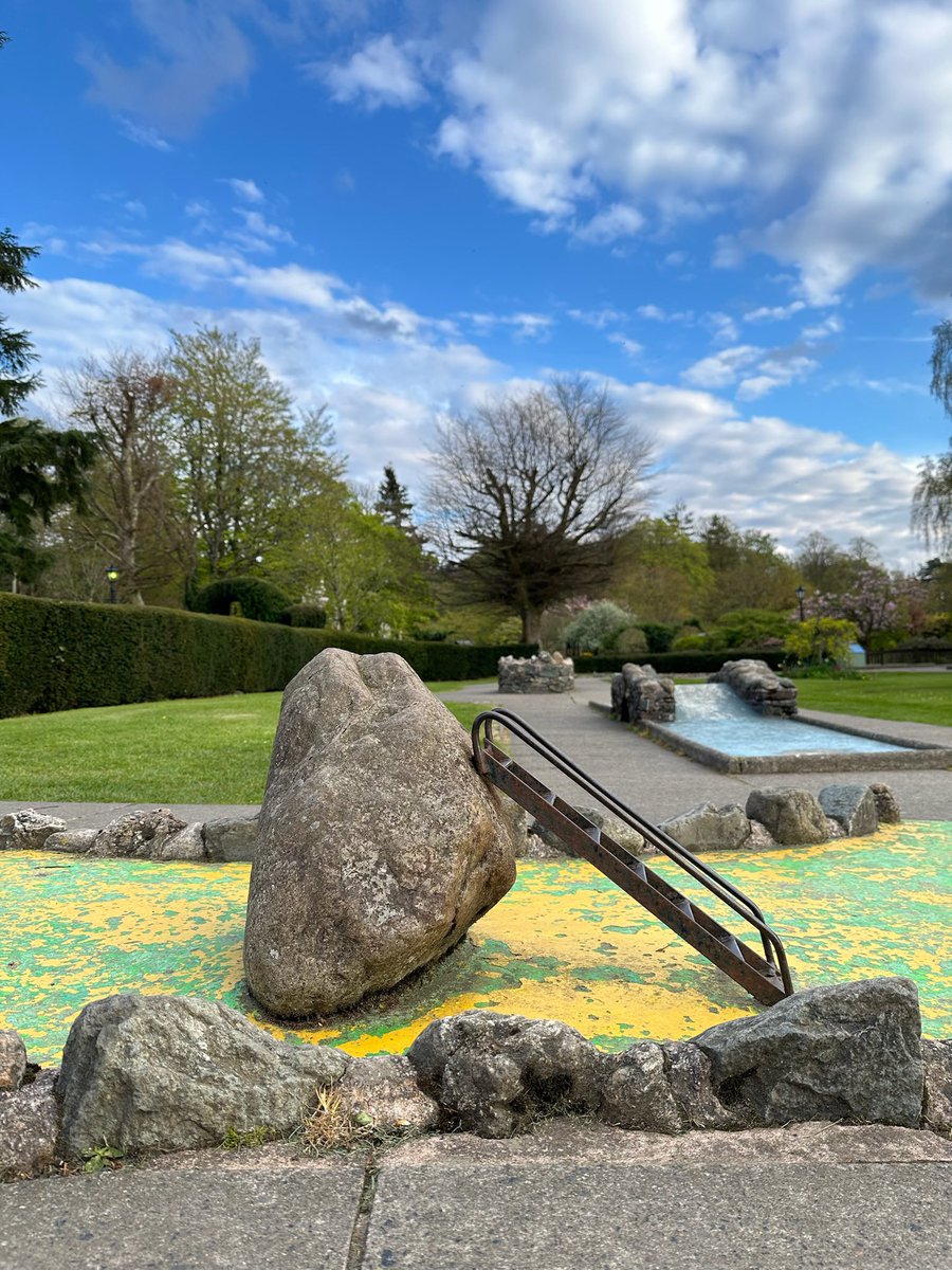 Today we saw the amazing Bowder Stone in Borrowdale and the equally impressive crazy golf Bowder Stone in Keswick.