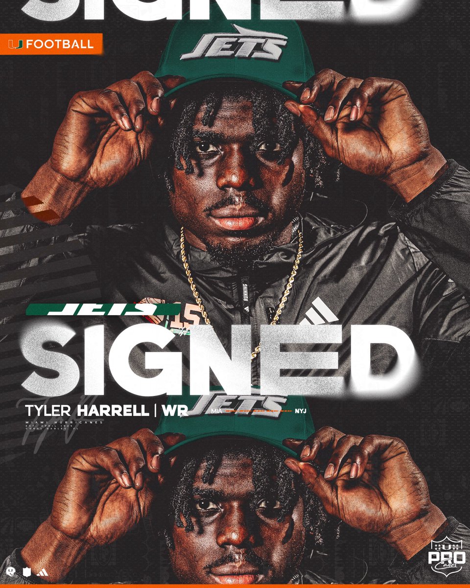 Signed! Tyler Harrell is officially a Jet ✍️ #ProCanes | @nyjets