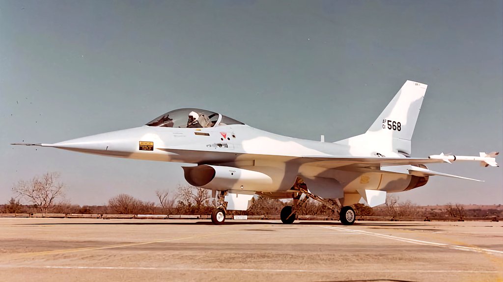 In 1975, the #USNavy sought a cheaper alternative to the F-14, which was facing severe teething issues at the time. General Dynamics proposed a navalized, multi-role variant of the F-16, equipped with BVR capability - a shift from the original #USAF plans. 1/3 #avgeeks #aviation