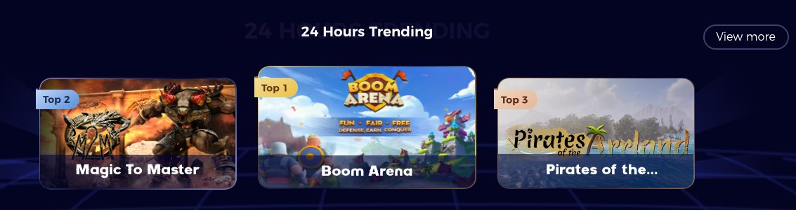 🎮 Boom Arena has been listed as the top 1st trending game on @BitMetis, the First AI-based Asset Platform that merges AI with gaming! 💥 To celebrate, @BitMetis has prepared a 10k BMC bounty for us! Check out the details here: bitmetis.io/bounty-detail/…