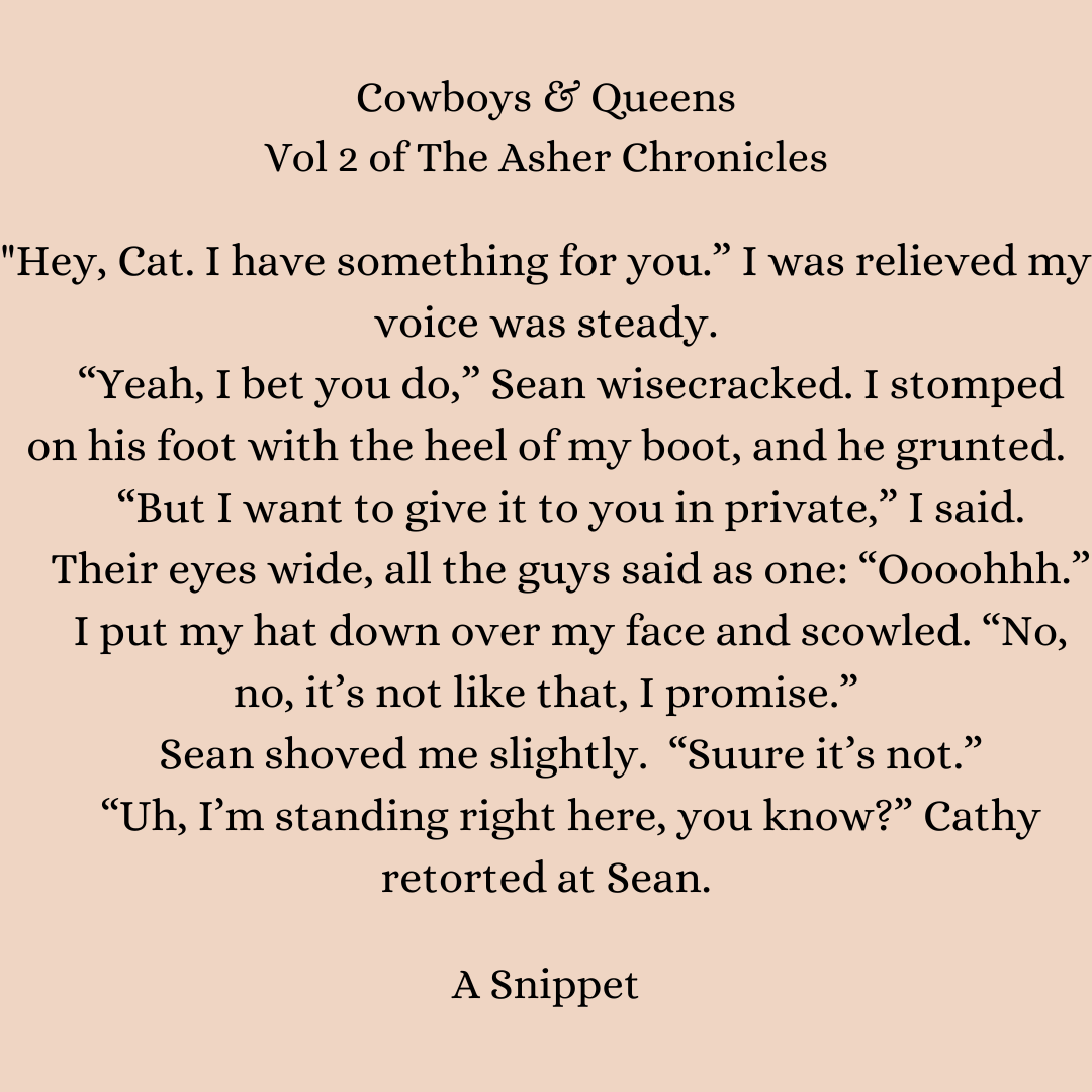 #FantasyIndiesApril There is so much teasing in my WIP. All of my books, really. My MCs are teenagers, after all. Sean and Celeste especially love to tease each other, but nobody ever goes too far, or cruel. Here is one snippet.