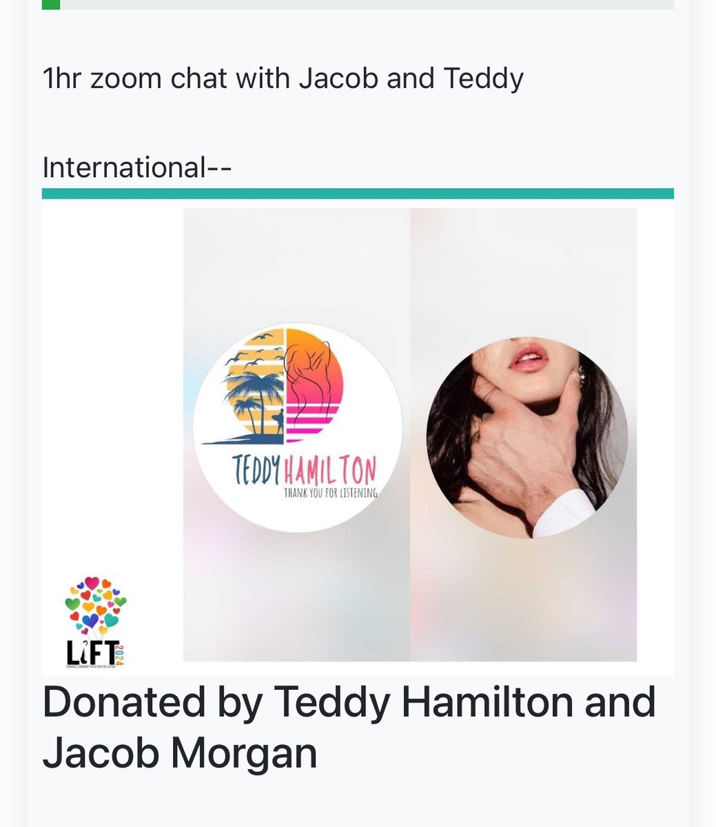 Audio besties! 2 of my fave narrators donated a zoom chat in the LiFT 4 Autism Auction. Huge thanks to @TEDDYHAMILTON14 & Zachary Webber 🙏🏽 Bid here: app.auctria.com/Redirect/55249…