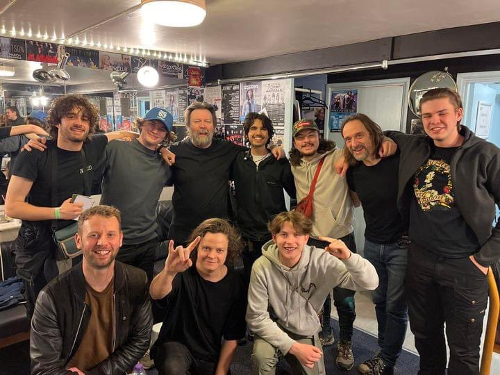 Amazing tour, here’s us with Woo after the last gig at Gloucester Guildhall last night. Thank you all that came along and sang your hearts out. Back to the studio to continue with solo album 3, leave your comments if you came to any of the shows! We had a blast, great vibes! P x