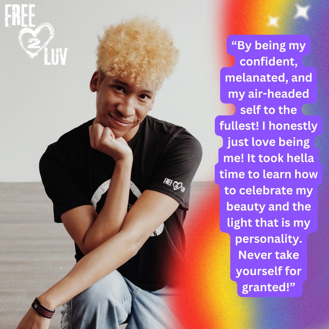 Introducing another beautiful human in our #QueerJoy Amplified campaign! @MarquicePerrera brings magical energy to every space he's in, reminding us that we shouldn't dim our shine just to 'fit in' & that we deserve to be ourselves to the fullest. 🏳️‍🌈♥️#Free2Luv

📷 Mo McFadden