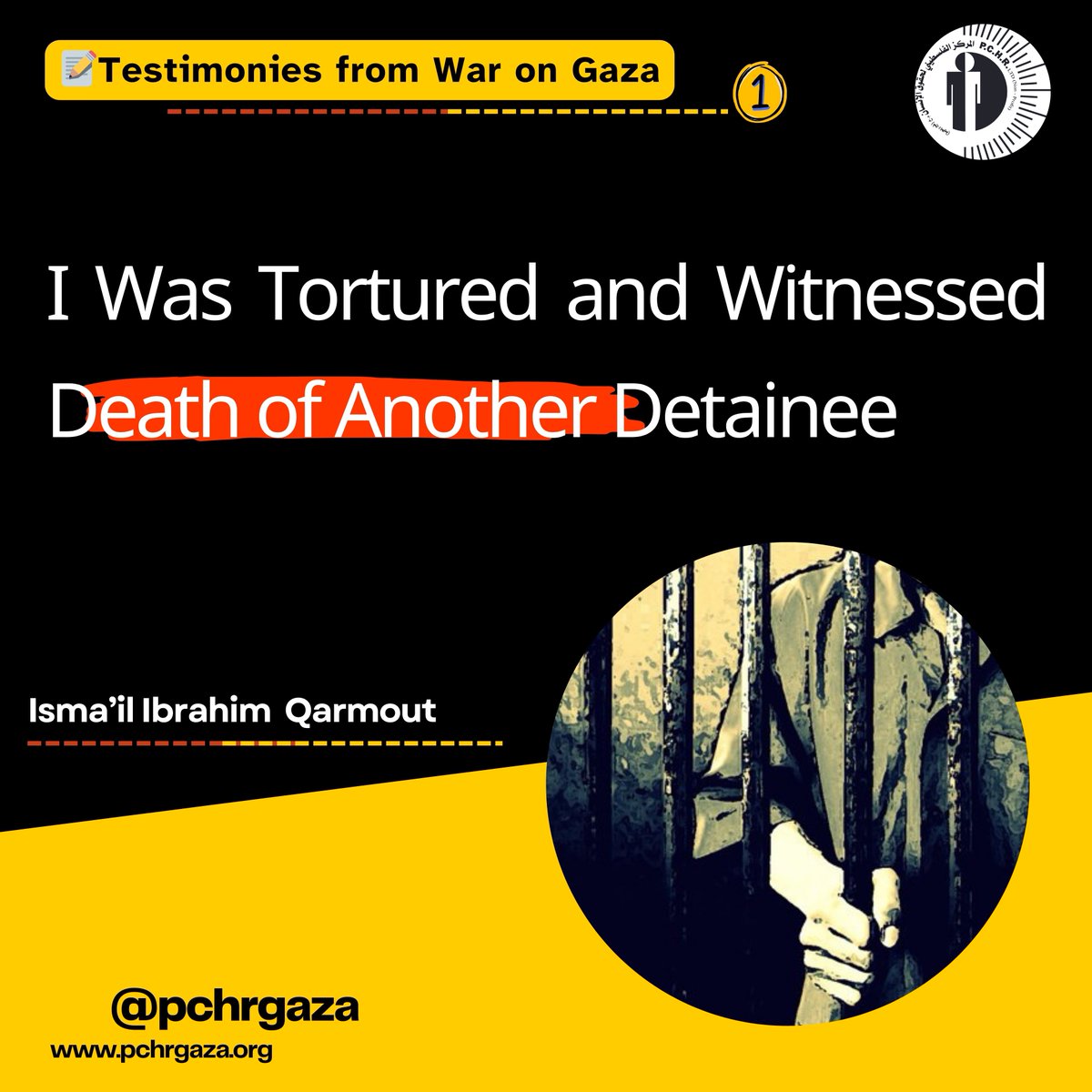 📝 Testimonies from War on #Gaza ♦️On the 18th day of detention, at around 17:00, one of the detainees asked to go to the doctor because he was suffering from shortness of breath due to a heart attack, but the soldiers refused and ordered the appointed detainee to cover him. At…