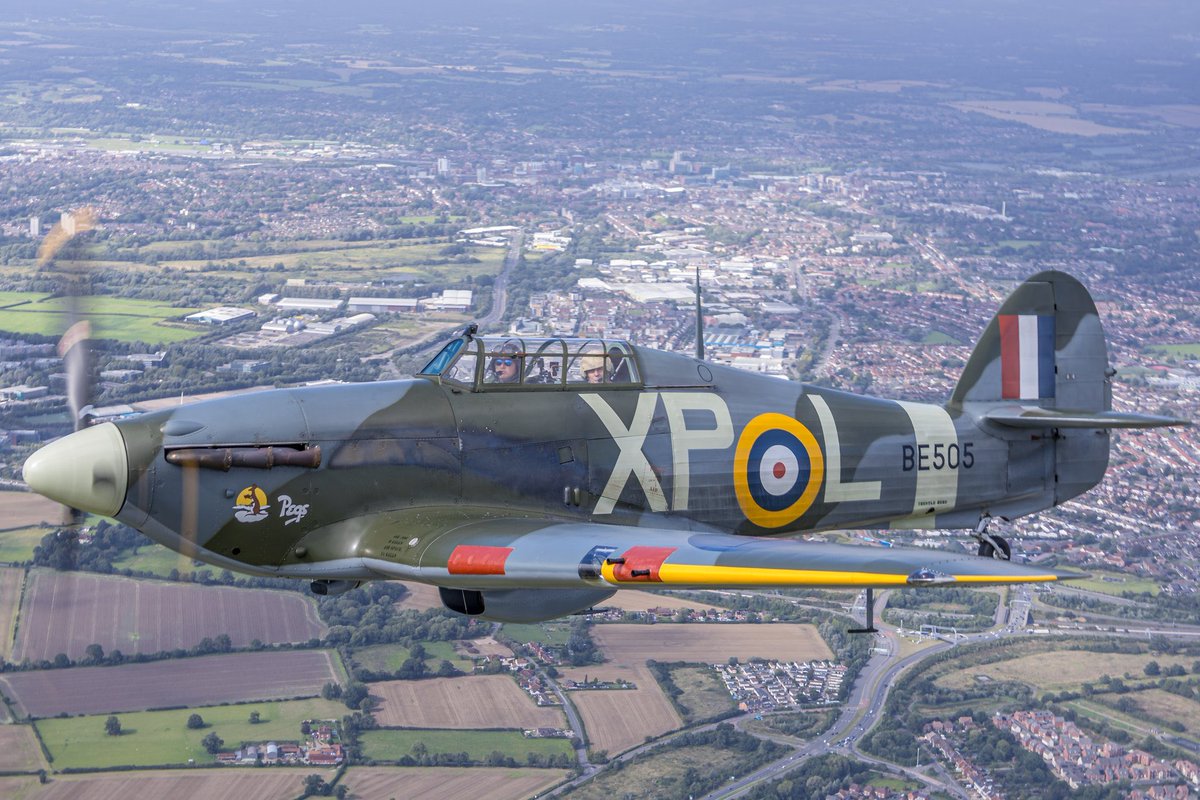 ‘Hawker Hurricane Week’ With a few close friends we went one better in 2023, and this time I was able to be fly alongside my friend Mike from MB Aviation Photography as his wingman as he took a flight in ‘Pegs’ with Hurricane Heritage’s Mike Collett…⁦@HurricaneR4118⁩